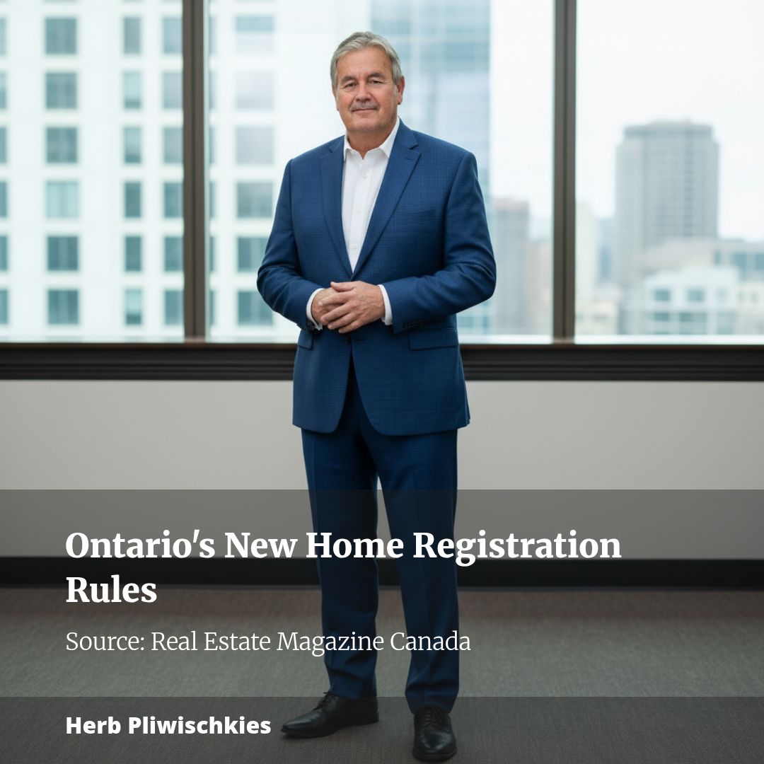 New registration requirements for newly built homes in Ontario